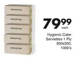 Save Hygienic Cater Serviettes 1 Ply offer