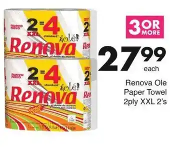 Save Renova Ole Paper Towel 2ply XXL offer