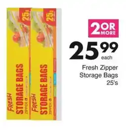 Save Fresh Zipper Storage Bags offer