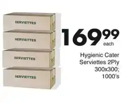 Save Hygienic Cater Serviettes 2Ply offer