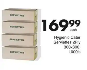 Save Hygienic Cater Serviettes 2Ply offer