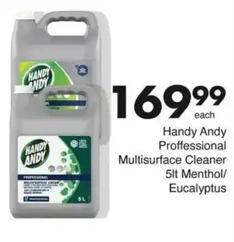 Save Handy Andy Proffessional Multisurface Cleaner Menthol/ Eucalyptus offer