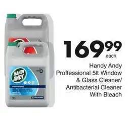Save Handy Andy Proffessional Window & Glass Cleaner/ Antibacterial Cleaner With Bleach offer