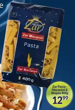Super Save Zar Pasta Macaroni & Shapes offer