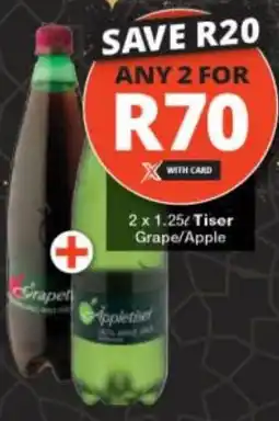 Checkers Tiser Grape/ Apple offer
