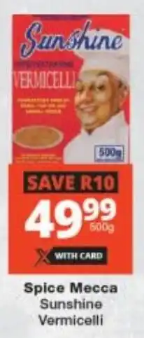 Checkers Spice Mecca Sunshine Vermicelli offer