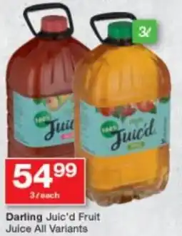Checkers Darling Juic'd Fruit Juice All Variants offer