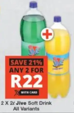 Checkers Jive Soft Drink All Variants offer