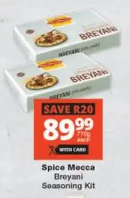 Checkers Spice Mecca Breyani Seasoning Kit offer