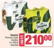 Spar Savanna Premium Cider Handies Assorted-For Any 2 x 6 x 330ml offer