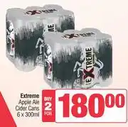 Spar Extreme Apple Ale Cider Cans-For Any 2 x 6 x 300ml offer