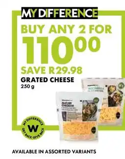Woolworths Grated Cheese offer