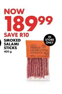 Woolworths Smoked Salami Sticks offer