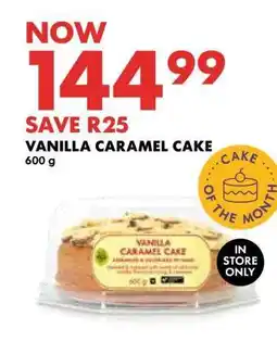 Woolworths VANILLA CARAMEL CAKE offer
