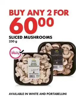 Woolworths Sliced Mushrooms offer