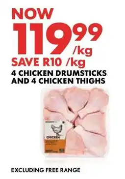 Woolworths 4 Chicken Drumsticks and 4 Chicken Thighs offer
