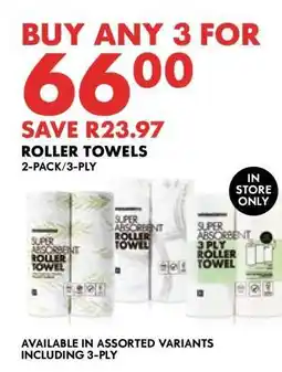 Woolworths ROLLER TOWELS offer
