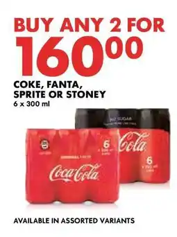 Woolworths COKE, FANTA, SPRITE or STONEY offer