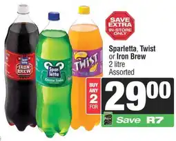 Spar Sparletta, Twist or Iron Brew offer