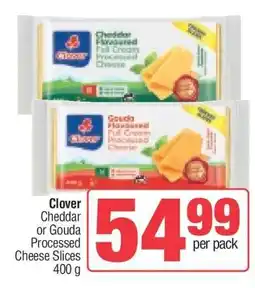 Spar CLOVER Cheddar or Gouda Processed Cheese Slices offer