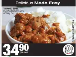Spar The FOOD STALL Peri-Peri Chicken Livers & 200 g Pap offer