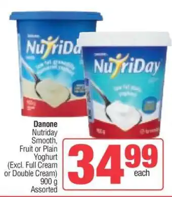 Spar Danone Nutriday Yoghurt offer