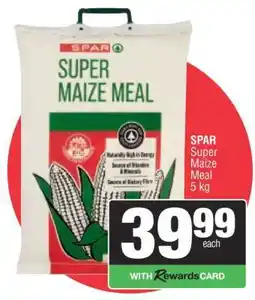Spar SPAR Super Maize Meal 5 kg offer