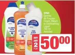 Spar SPAR Germex All Purpose Cream, Bleach or Dishwashing Liquid offer