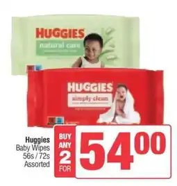 Spar Huggies Baby Wipes offer