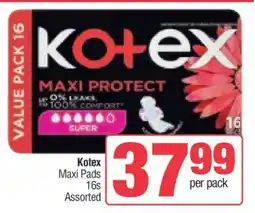 Spar Kotex Maxi Pads offer