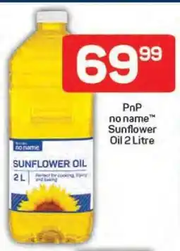 Pick n Pay PnP no name Sunflower Oil 2 Litre offer