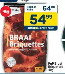 Pick n Pay PnP Braai Briquettes 4kg offer