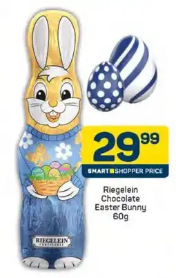 Pick n Pay Riegelein Chocolate Easter Bunny 60g offer
