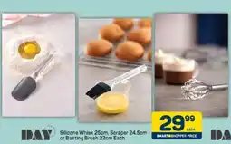 Pick n Pay Silicone Whisk 25cm, Scraper 24.5cm or Basting Brush 22cm Each offer