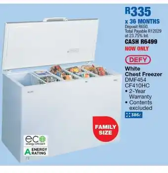 OK Furniture Defy White Chest Freezer offer