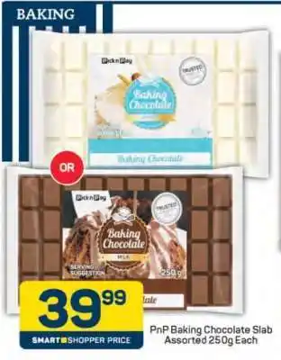 Pick n Pay PnP Baking Chocolate Slab Assorted 250g Each offer