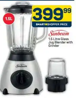 Pick n Pay Sunbeam 1.5 Litre Glass Jug Blender with Grinder offer