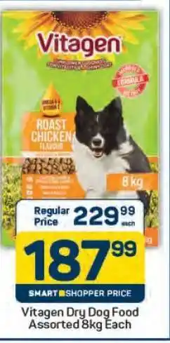 Pick n Pay Vitagen Dry Dog Food Assorted 8kg Each offer