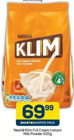 Pick n Pay NESTLÉ KLIM FULL CREAM INSTANT MILK POWDER 500g offer