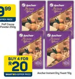 Pick n Pay Anchor Instant Dry Yeast 10g offer