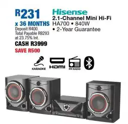 OK Furniture Hisense 2.1-Channel Mini Hi-Fi HA700 offer