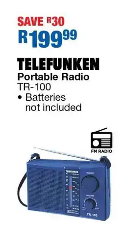 OK Furniture TELEFUNKEN Portable Radio TR-100 offer