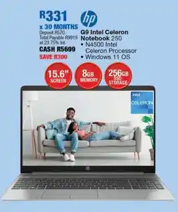 OK Furniture HP G9 Intel Celeron Notebook 250 offer