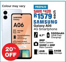 OK Furniture Samsung Galaxy A06 4G Smartphone offer