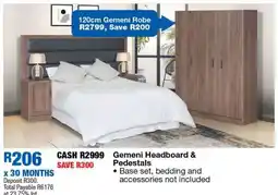OK Furniture Gemeni Headboard & Pedestals offer