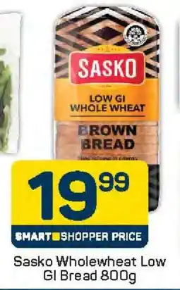 Pick n Pay Sasko Wholewheat Low GI Bread 800g offer
