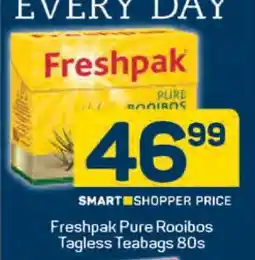 Pick n Pay Freshpak Pure Rooibos Tagless Teabags 80s offer