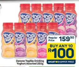Pick n Pay Hypermarket Danone Yogisip Drinking Yoghurt Assorted 250g offer