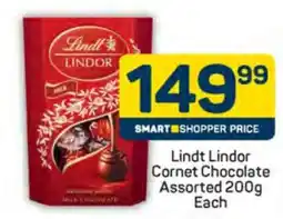 Pick n Pay Lindt Lindor Cornet Chocolate Assorted 200g Each offer