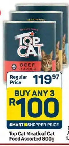 Pick n Pay Hypermarket Top Cat Meatloaf Cat Food Assorted 800g offer
